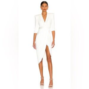 Zhivago Eye of Horus White Midi Dress 0